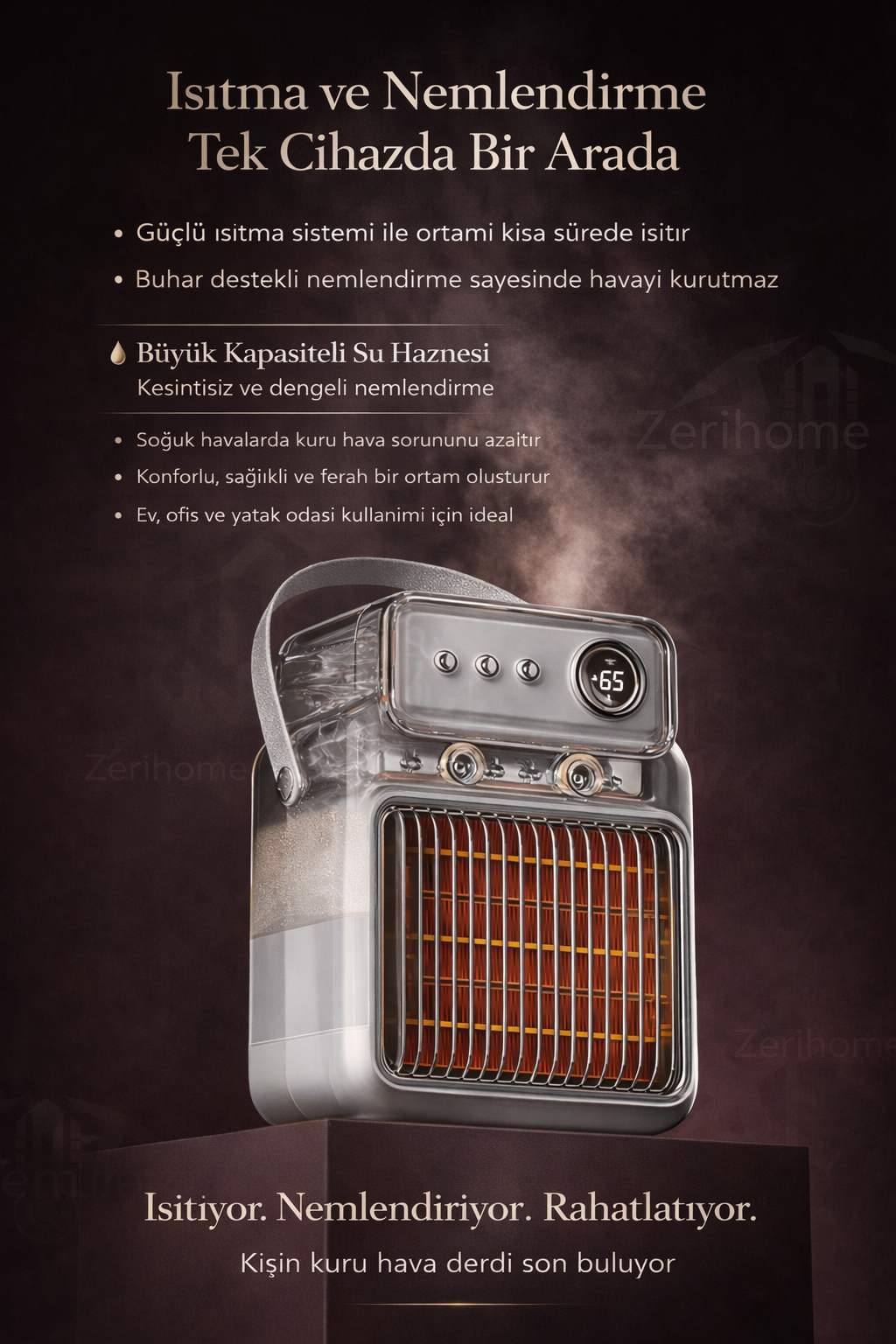 Zerihome Fanlı Buharlı Isıtıcı